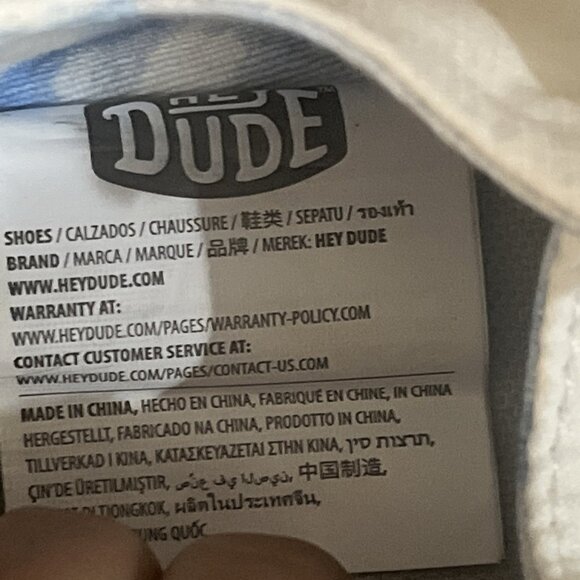 HEY DUDE WENDY SILK MOON  Lightweigth Slip-On Womens Shoes Size W7 - Picture 7 of 7